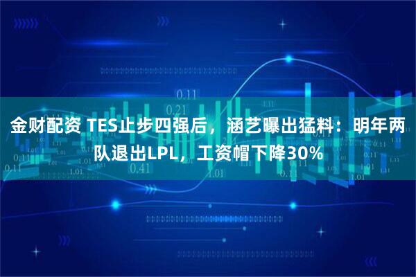 金财配资 TES止步四强后，涵艺曝出猛料：明年两队退出LPL，工资帽下降30%
